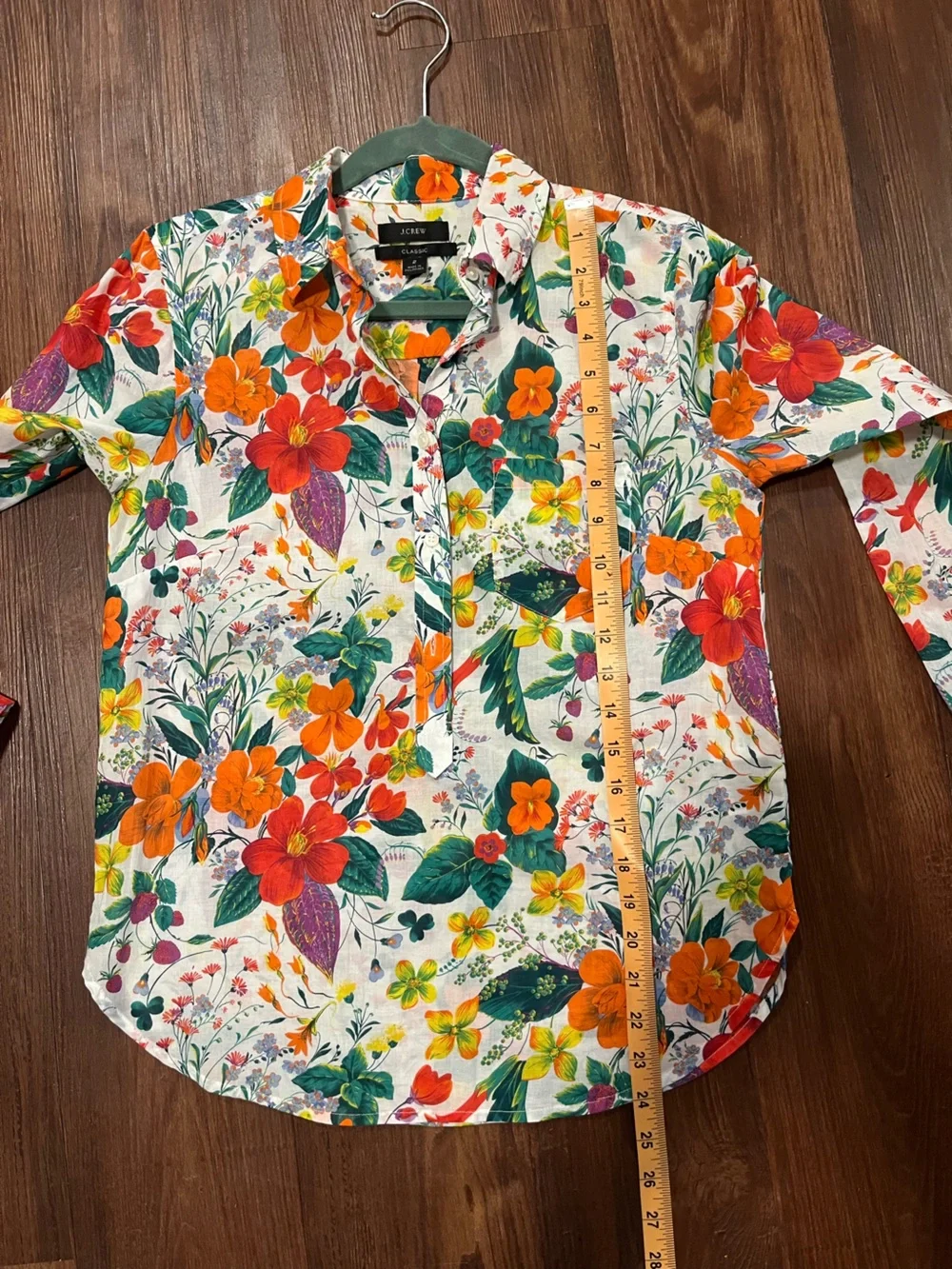 NWOT J Crew Ratti Island Botanical Floral Print Popover Top  Sz 2